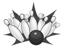 Logo Kuelky a bowling